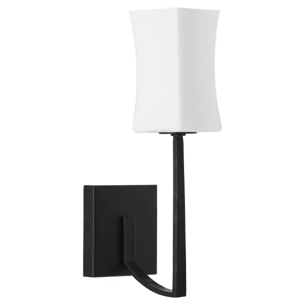 Ayala 1-Light Wall Sconce in Matte Black - Image 1