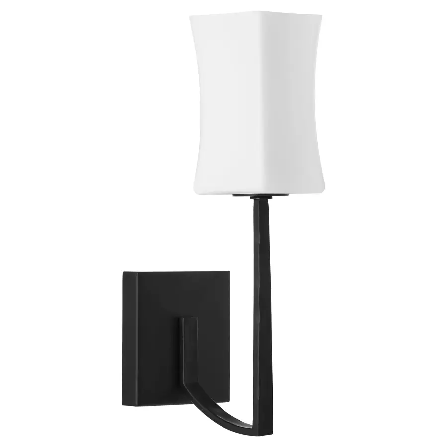 Ayala 1-Light Wall Sconce in Matte Black - Image 1