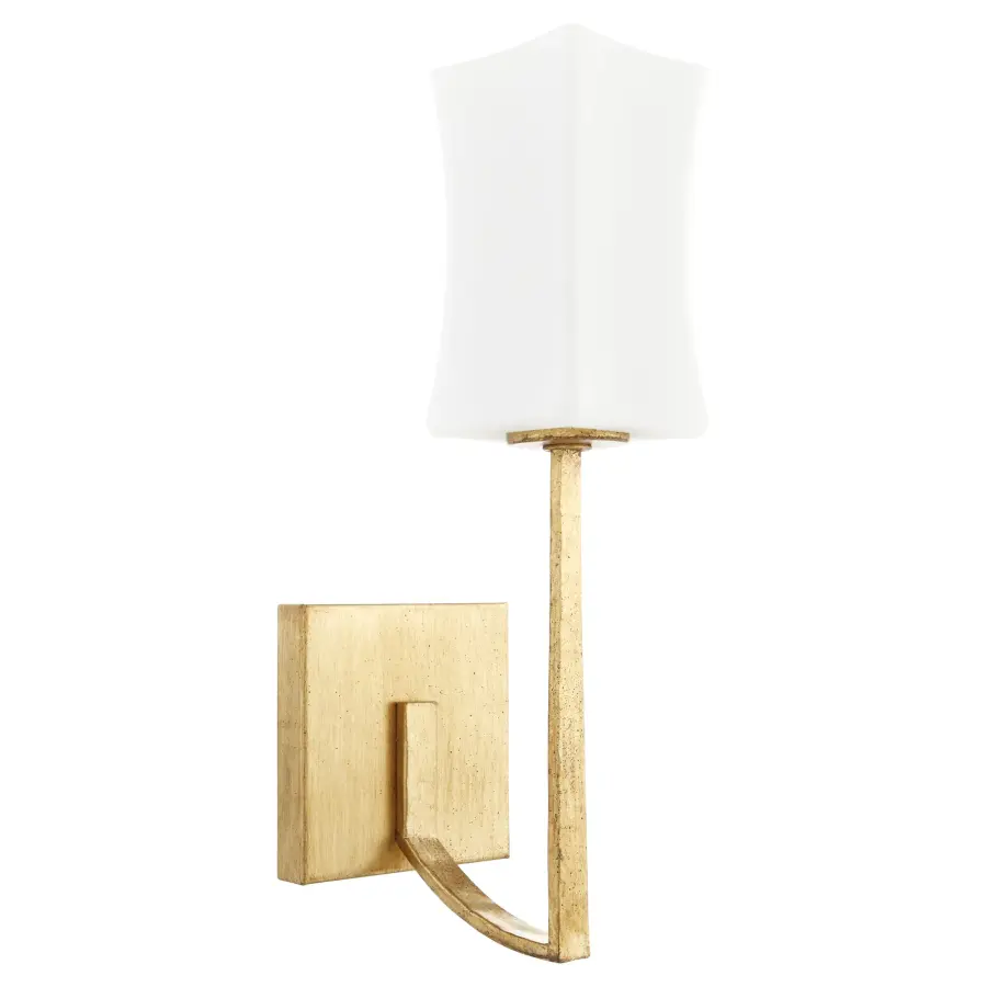 Ayala 1-Light Wall Sconce in Gold Leaf - Image 1