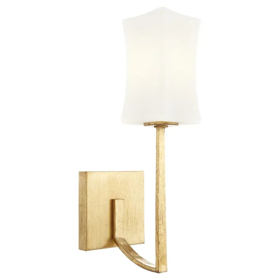 Ayala 1-Light Wall Sconce in Gold Leaf - Image 2