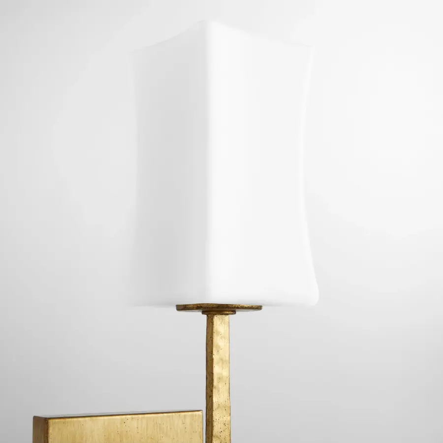 Ayala 1-Light Wall Sconce in Gold Leaf - Image 4