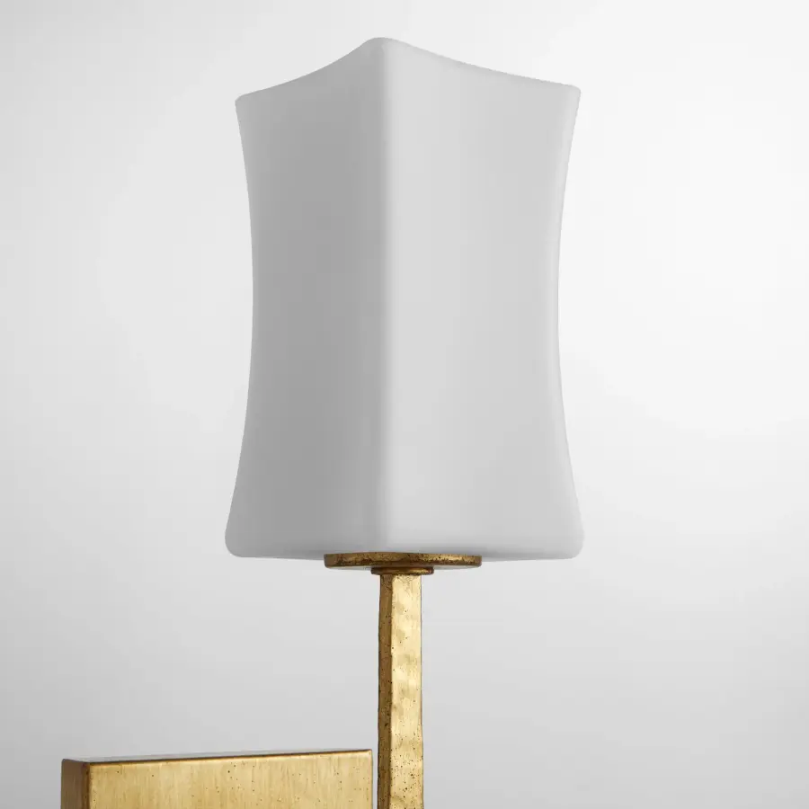 Ayala 1-Light Wall Sconce in Gold Leaf - Image 5