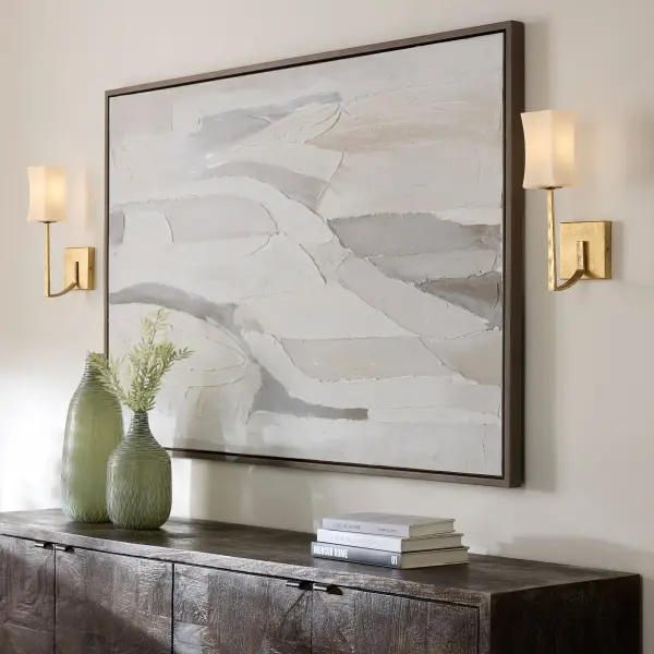 Ayala 1-Light Wall Sconce in Gold Leaf - Image 6