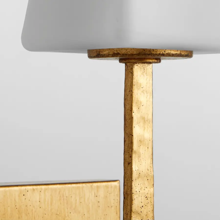 Ayala 1-Light Wall Sconce in Gold Leaf - Image 10