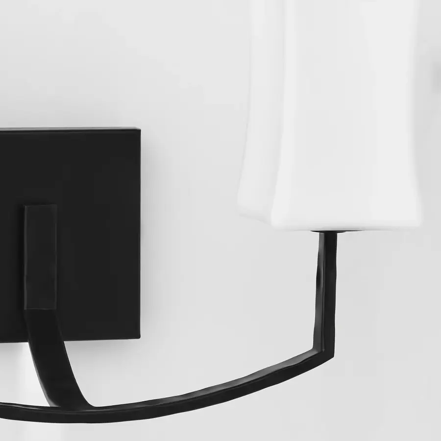 Ayala 2-Light Wall Sconce in Matte Black - Image 3