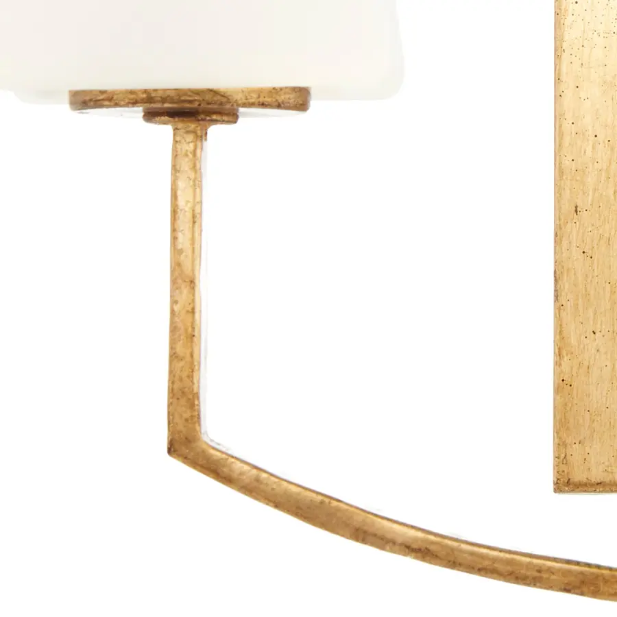Ayala 2-Light Wall Sconce in Gold Leaf - Image 9