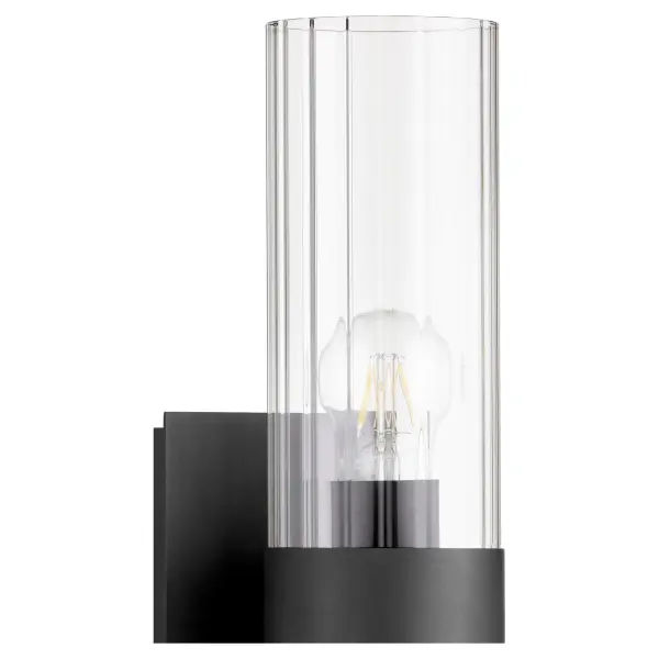 Noir Fluted Glass 2-Light Wall Sconce - Image 2