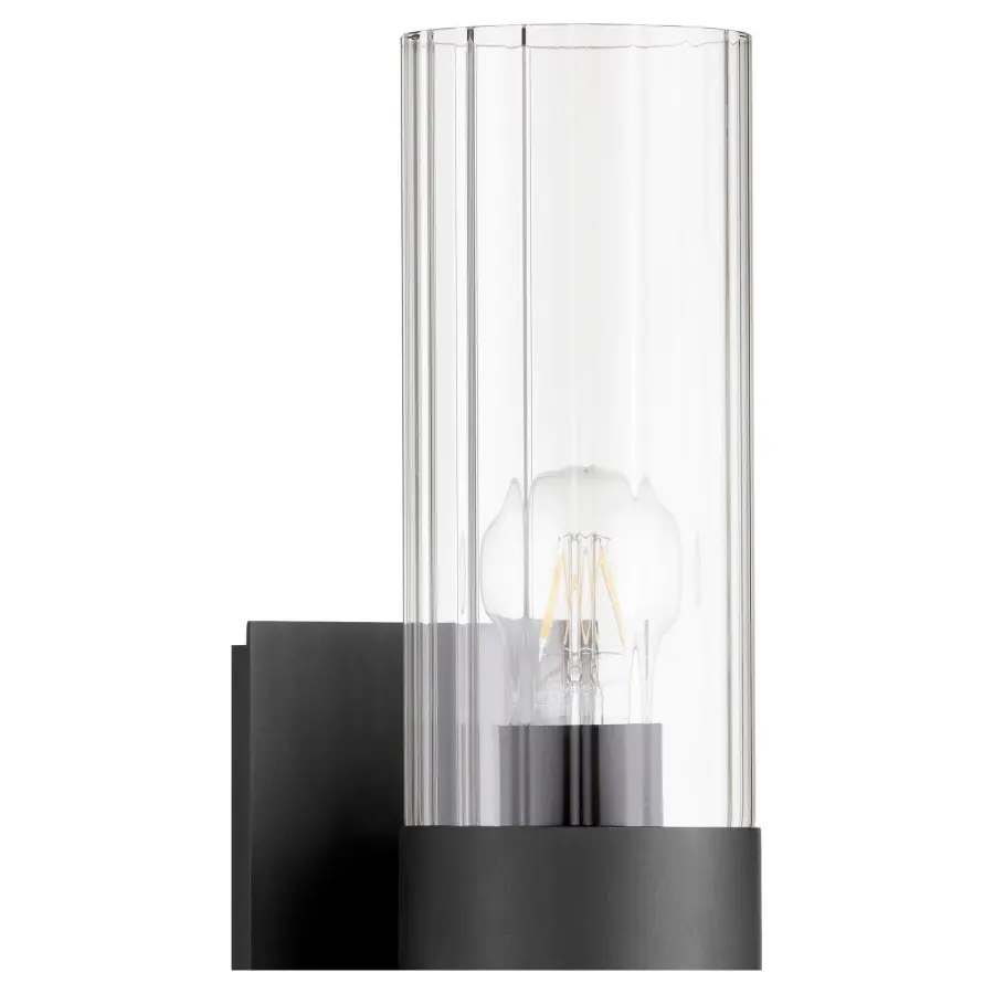 Noir Fluted Glass 2-Light Wall Sconce - Image 2