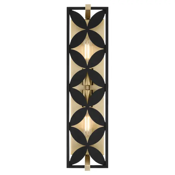 Mariposa 2-Light Vanity in Aged Brass - Image 3