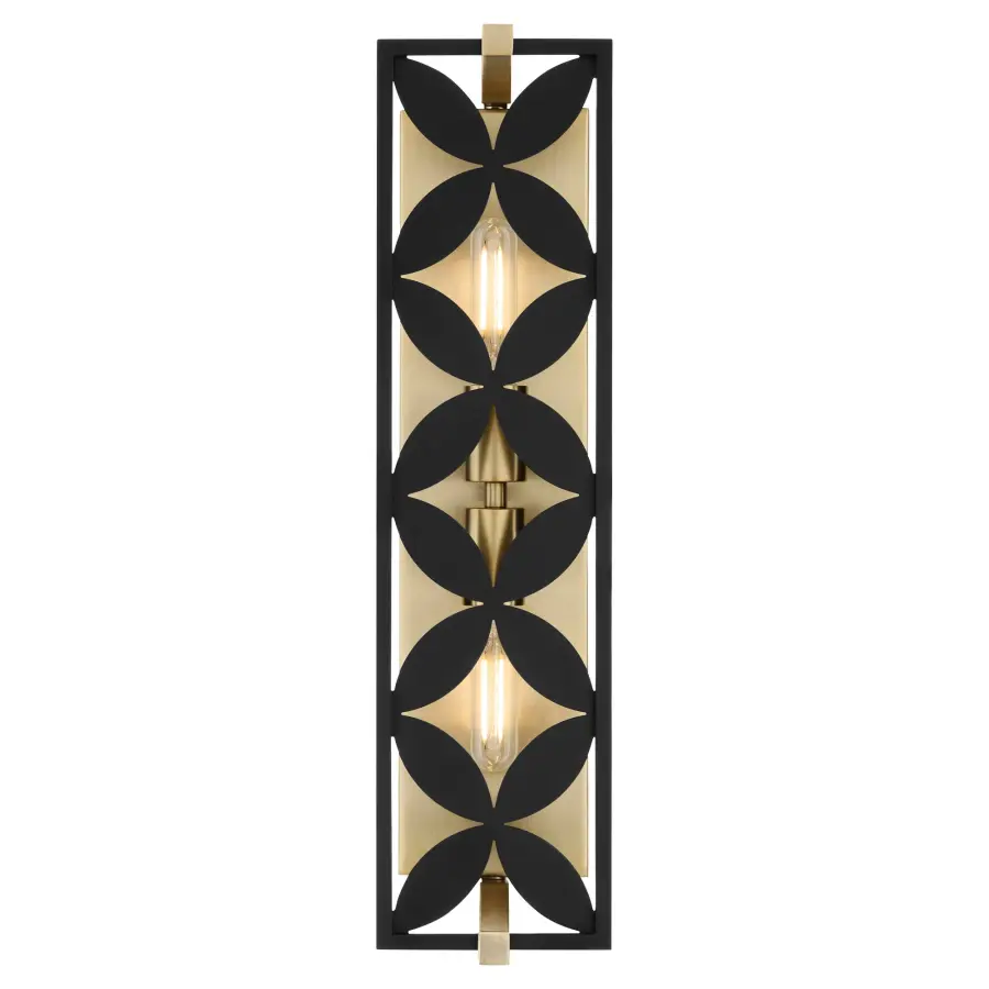 Mariposa 2-Light Vanity in Aged Brass - Image 3