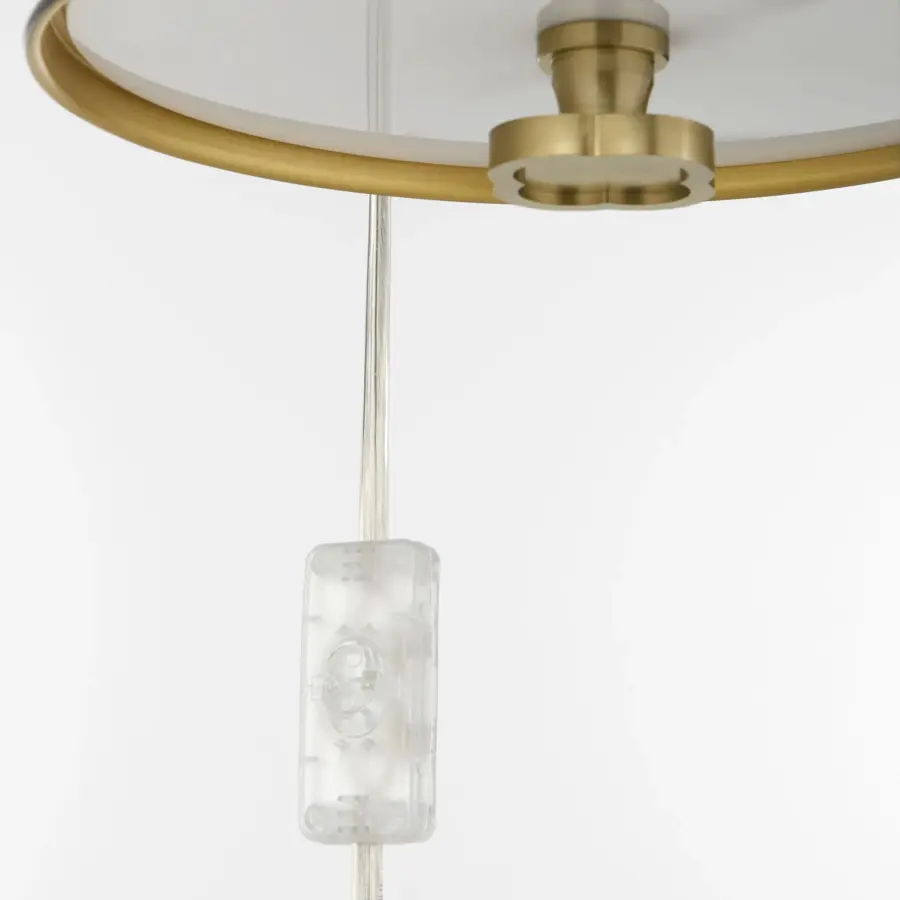 Bonnel 1-Light Wall Sconce in Matte Black with Aged Brass - Image 8