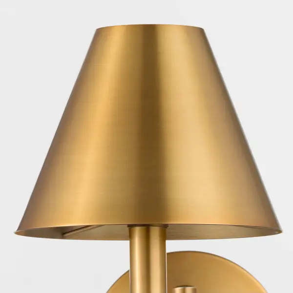 Waltz 1-Light Swing-Arm Wall Sconce in Brushed Brass - Image 6