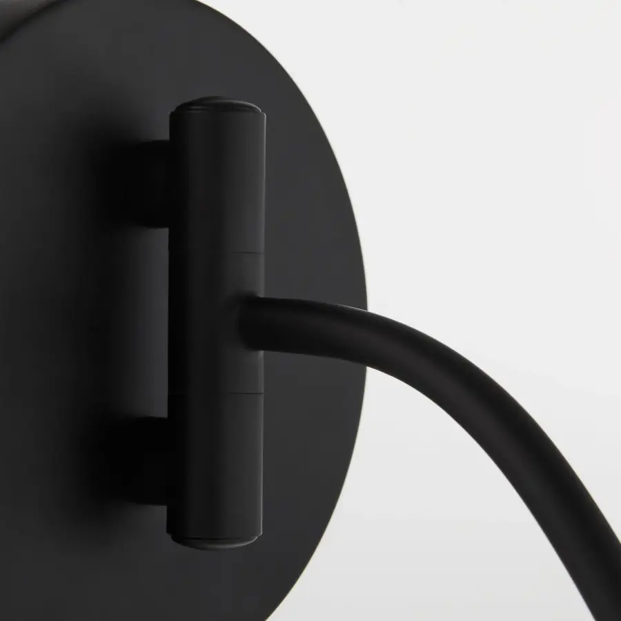 Waltz 1-Light Swing-Arm Wall Sconce in Matte Black - Image 5