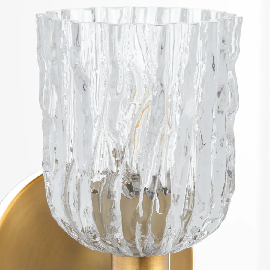 Meriam 1-Light Wall Sconce in Brushed Brass - Image 4