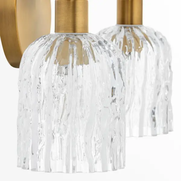 Meriam 2-Light Wall Sconce in Brushed Brass - Image 4
