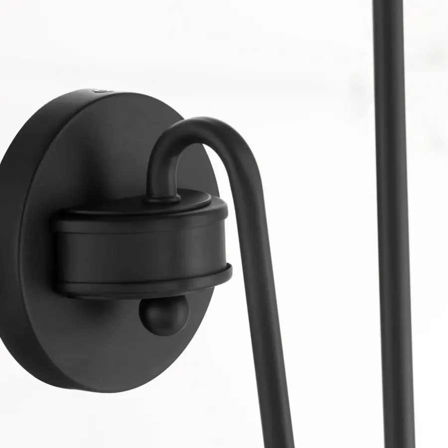 Charlotte 1-Light Wall Sconce in Matte Black - Image 4