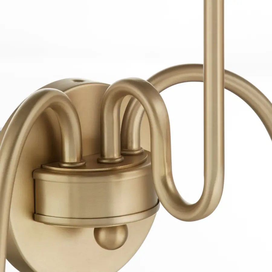 Charlotte 3-Light Wall Sconce in Aged Brass - Image 4