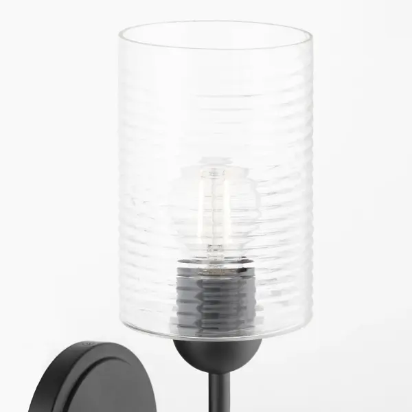 Charlotte 1-Light Wall Sconce in Matte Black - Image 3