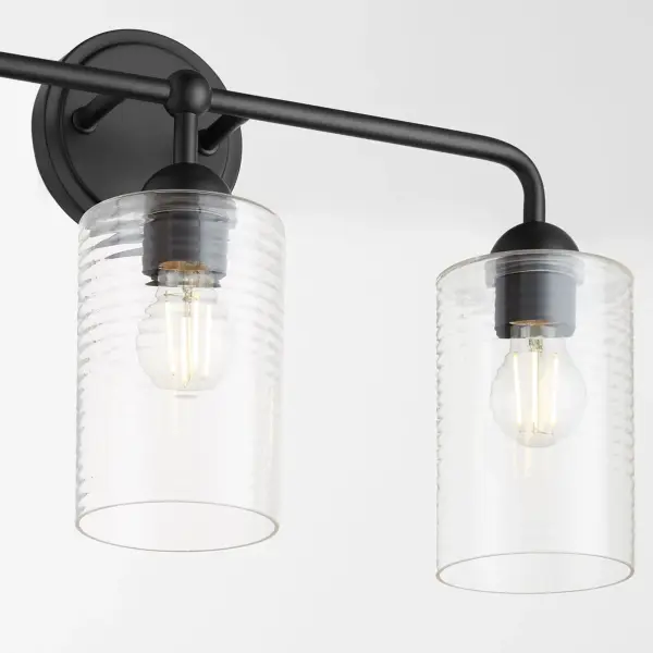 Charlotte 3-Light Vanity in Matte Black - Image 3