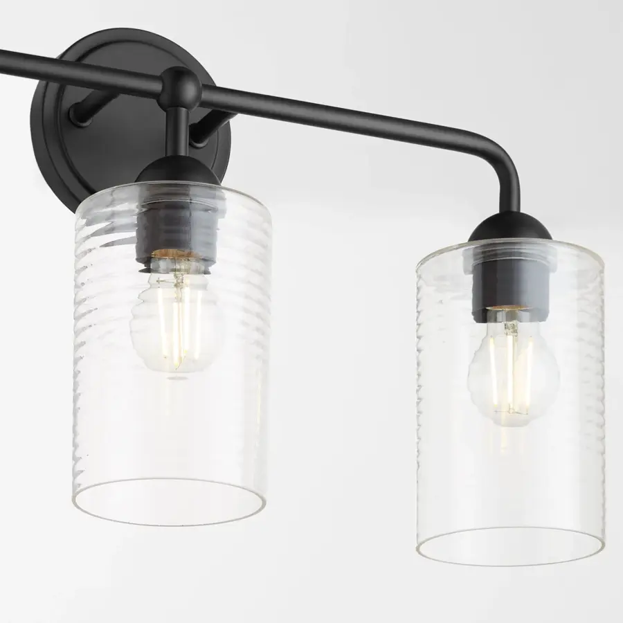 Charlotte 3-Light Vanity in Matte Black - Image 3