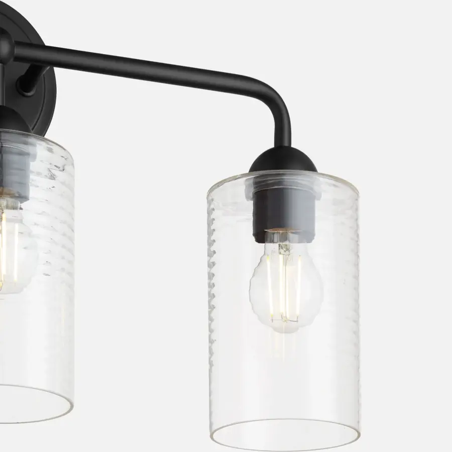 Charlotte 3-Light Vanity in Matte Black - Image 4