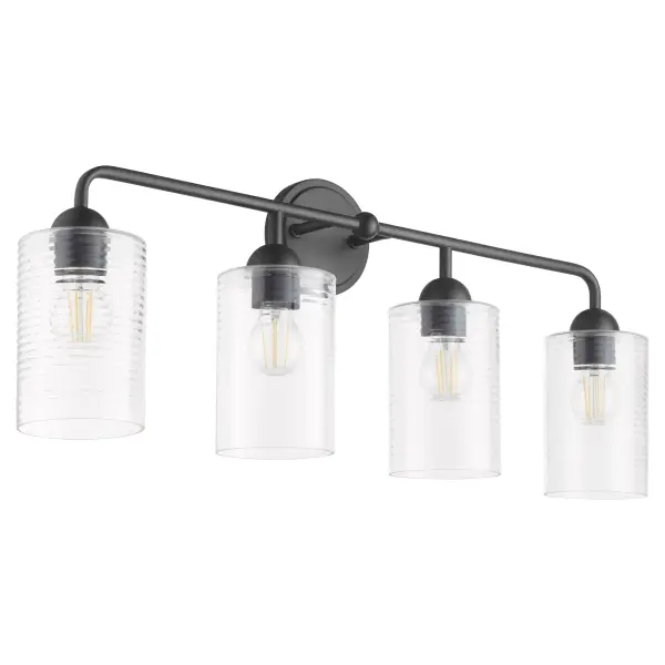 Charlotte 4-Light Vanity in Matte Black - Image 1