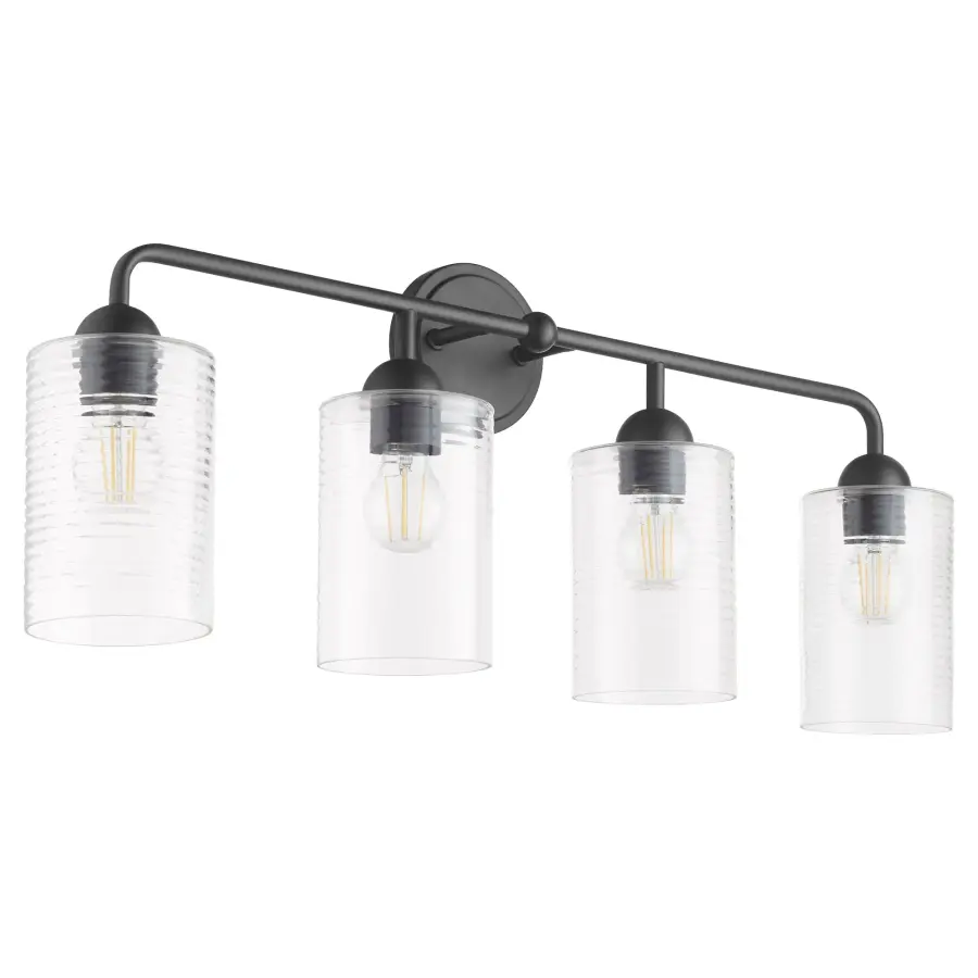 Charlotte 4-Light Vanity in Matte Black - Image 1