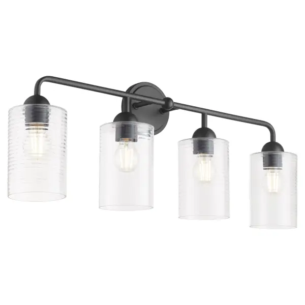 Charlotte 4-Light Vanity in Matte Black - Image 2