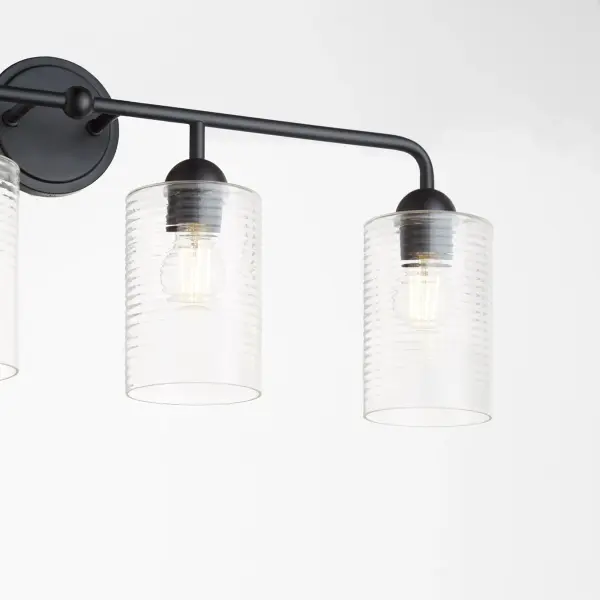 Charlotte 4-Light Vanity in Matte Black - Image 4