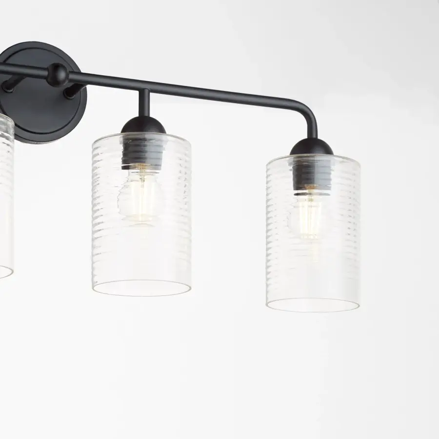 Charlotte 4-Light Vanity in Matte Black - Image 4