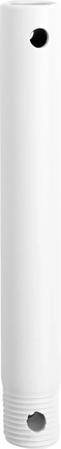 This 6-inch downrod in Studio White finish provides the perfect extension for pendant lights and chandeliers in standard ceiling applications, offering clean aesthetics and reliable performance.