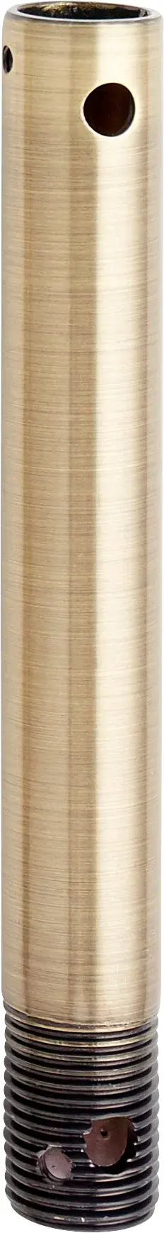 This 6-inch downrod in warm Antique Brass finish provides the ideal extension for ceiling-mounted fixtures, allowing proper clearance and visual balance in rooms with standard to tall ceilings.