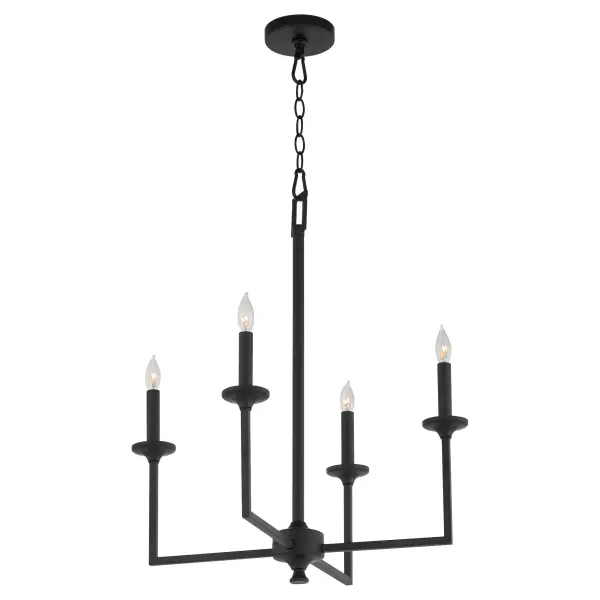 Eldorado 4-Light Chandelier in Matte Black - Image 2