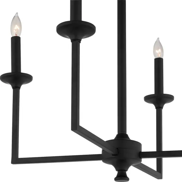 Eldorado 4-Light Chandelier in Matte Black - Image 3