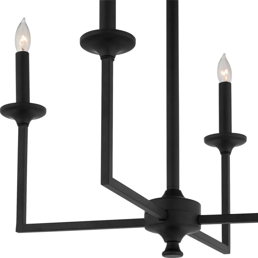 Eldorado 4-Light Chandelier in Matte Black - Image 3