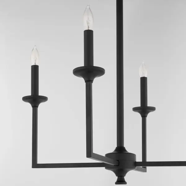 Eldorado 4-Light Chandelier in Matte Black - Image 4
