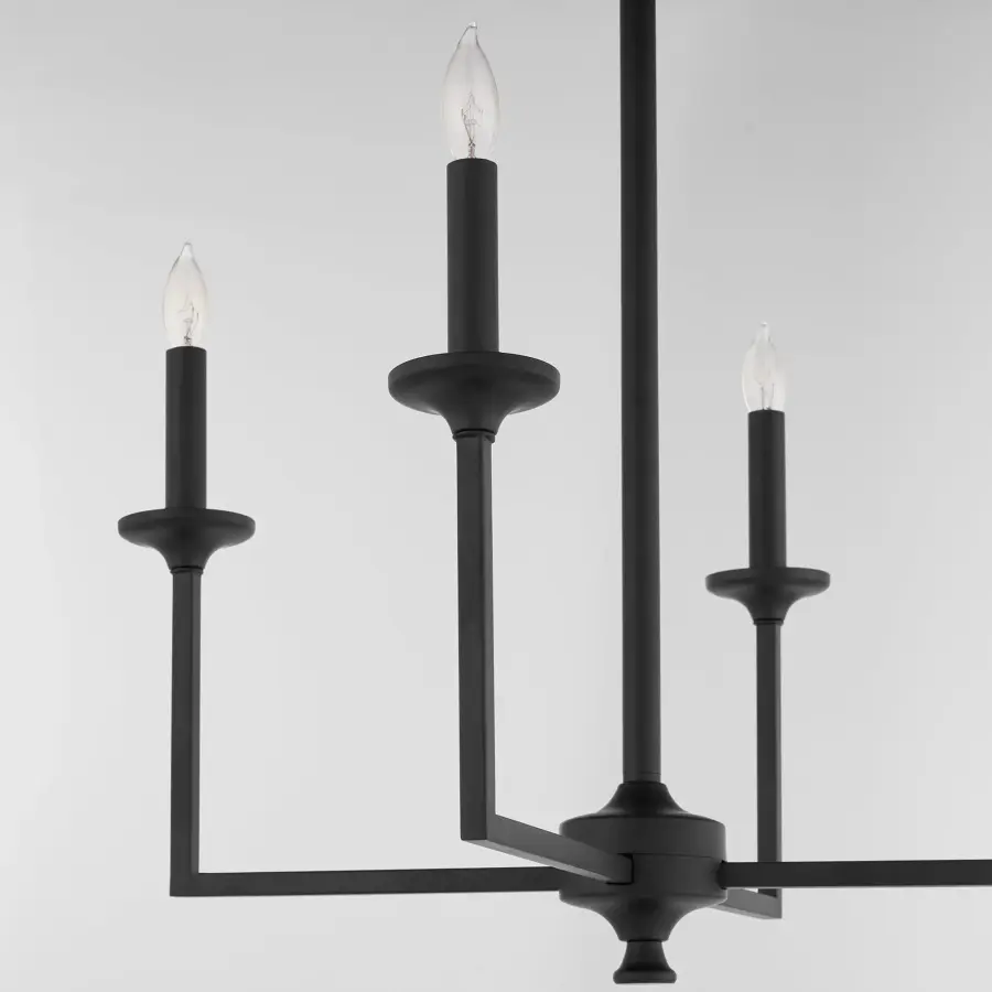 Eldorado 4-Light Chandelier in Matte Black - Image 4