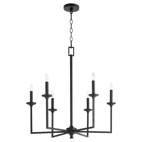 Eldorado 6-Light Chandelier in Matte Black - Image 2