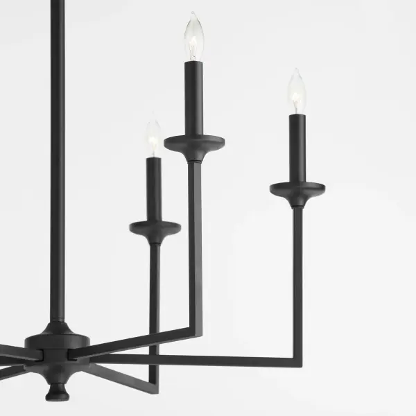Eldorado 6-Light Chandelier in Matte Black - Image 3