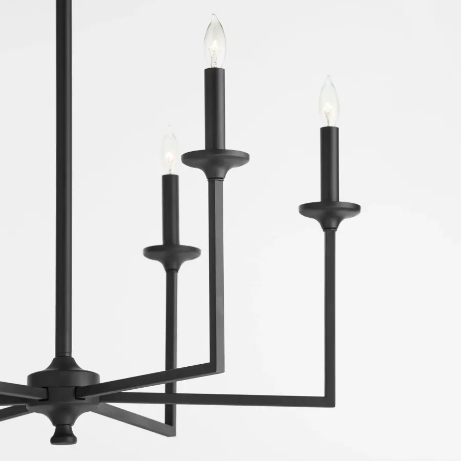 Eldorado 6-Light Chandelier in Matte Black - Image 3