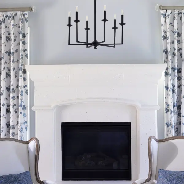Eldorado 6-Light Chandelier in Matte Black - Image 5