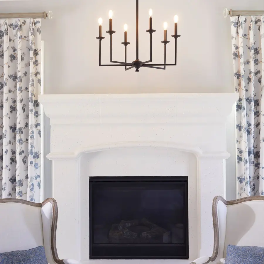 Eldorado 6-Light Chandelier in Matte Black - Image 6