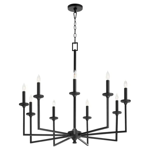 Eldorado 9-Light Chandelier in Matte Black - Image 2