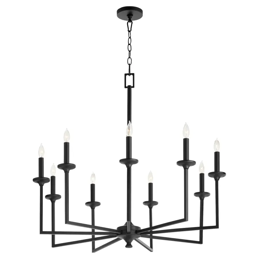 Eldorado 9-Light Chandelier in Matte Black - Image 2