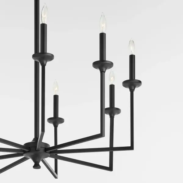 Eldorado 9-Light Chandelier in Matte Black - Image 4