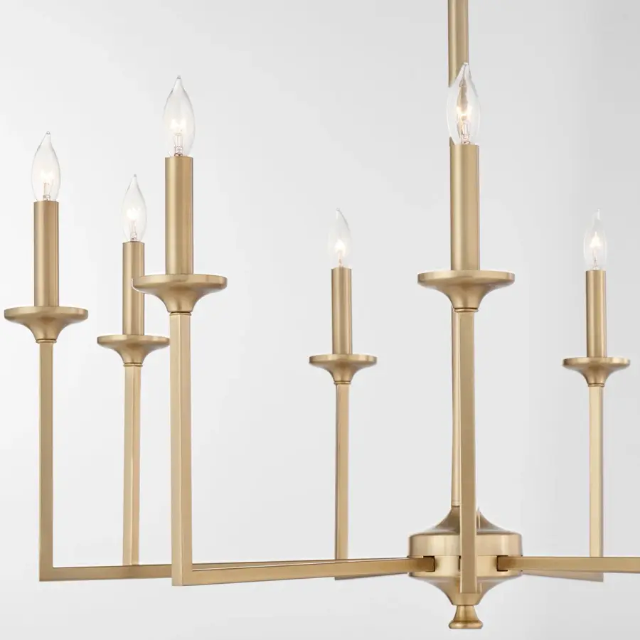 Eldorado 9-Light Chandelier in Aged Brass - Image 3