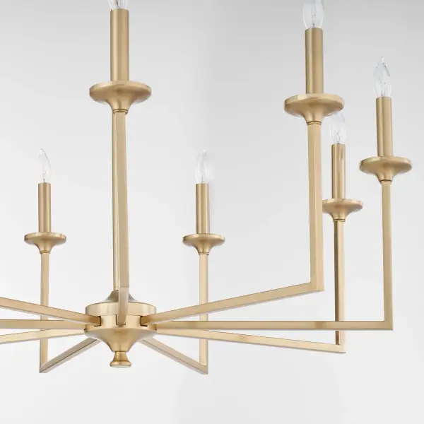 Eldorado 9-Light Chandelier in Aged Brass - Image 4