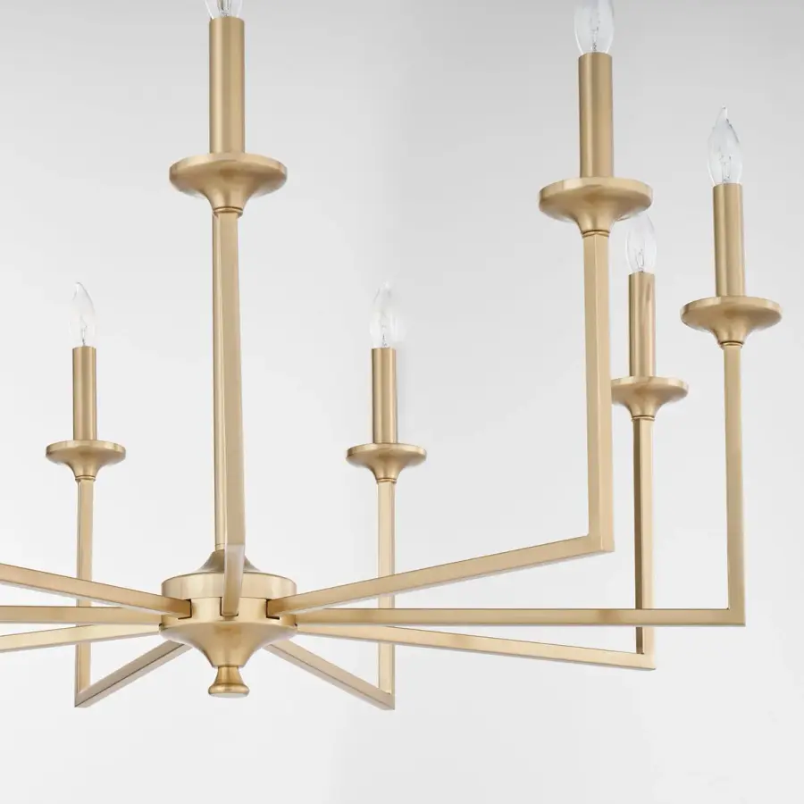 Eldorado 9-Light Chandelier in Aged Brass - Image 4