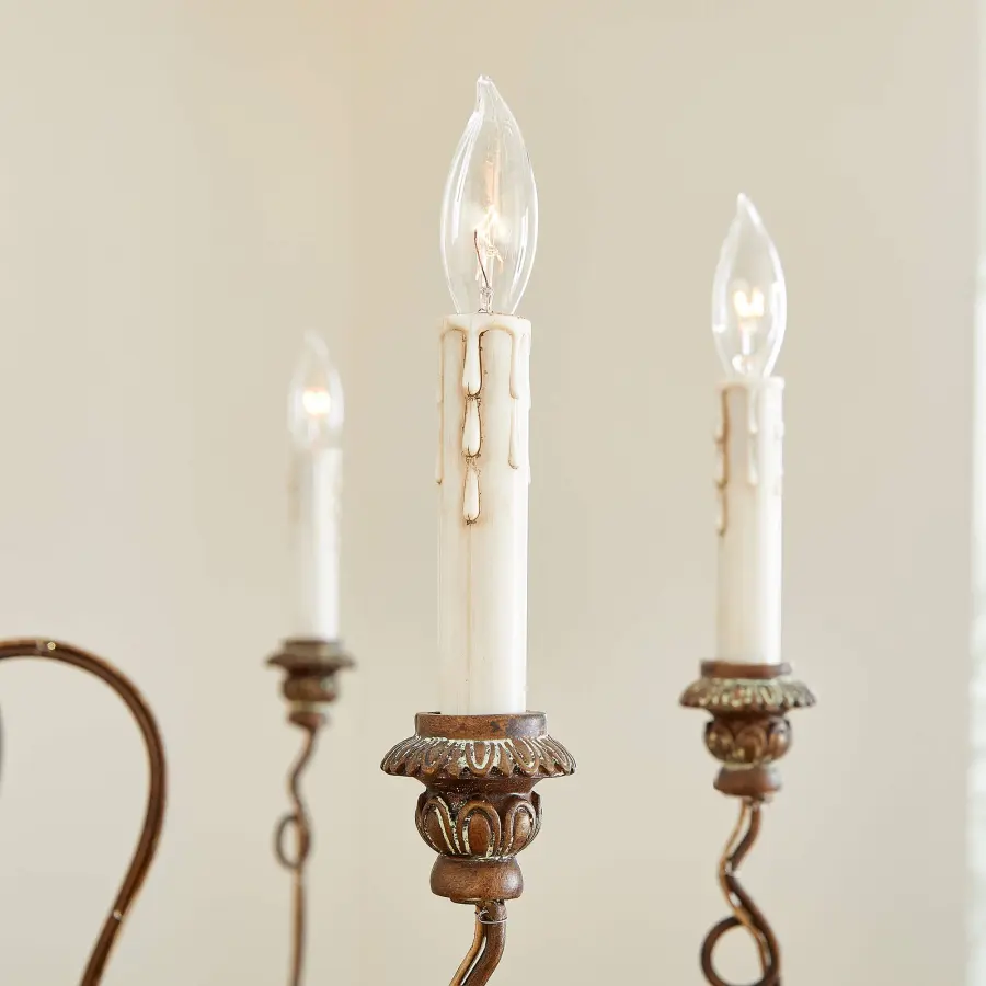 Salento 6-Light Vintage Copper Traditional Chandelier - Image 2
