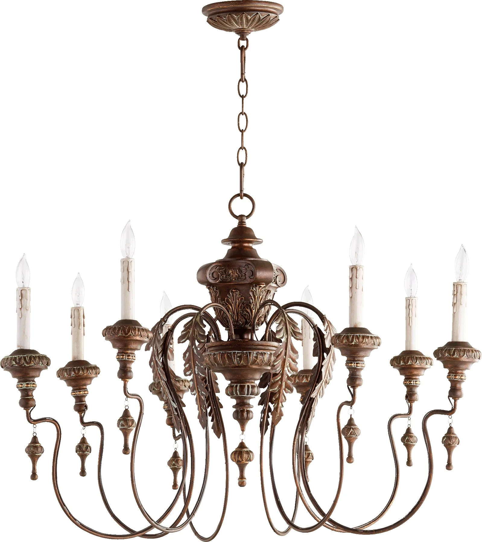 Salento 8-Light Vintage Copper Traditional Chandelier